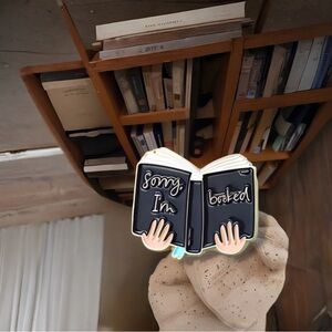 Book Lover Reader Enamel Pin badge button Gift Teacher School Acadamia Holiday